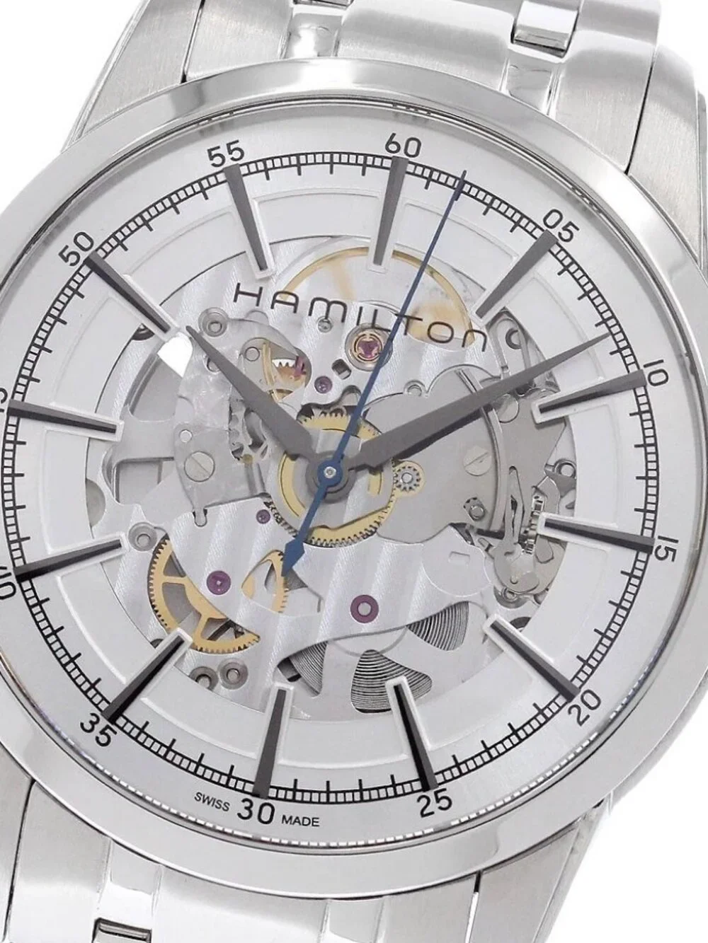 HAMILTON Rail road H406550 skeleton Dial Automatic Men's Watch_961837